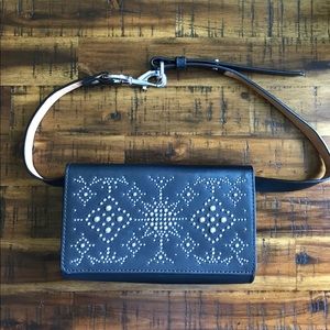 Rebecca Minkoff Black and Silver-studded purse